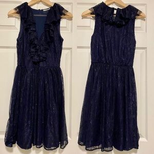 ASOS blue lace dress